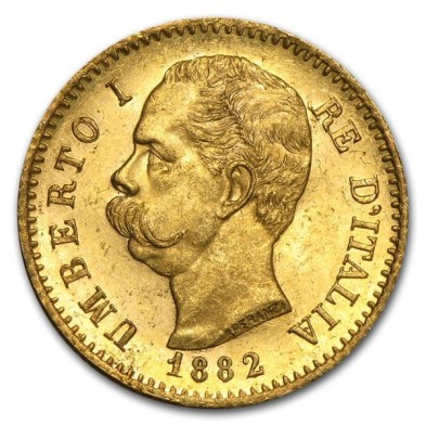 Moneda de Oro 20 Liras-Italia-Umberto I-Varios años