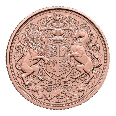 Moneda de Oro 1£ Libra-U.K.-Soberano-Memorial Edition-King Charles III-2022