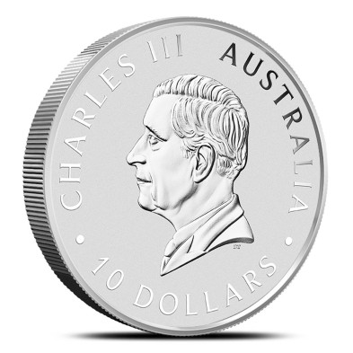 Moneda de Plata 10$ Dollar-Australia-10 Oz.-Kookaburra-2024