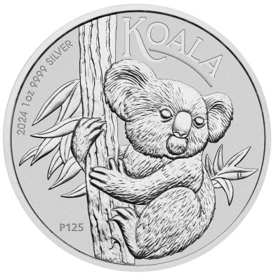 Moneda de Plata 1$ Australia-1 oz. Koala-2024