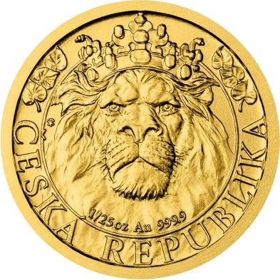 Moneda de Oro 5$-Niue-1/25 Oz.Czech Lion-2022