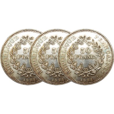 Moneda de Plata-50 Francos-Francia-Varios años
