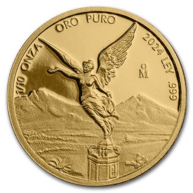 Moneda de Oro México 1/10 Oz.-Libertad-Proof-2024