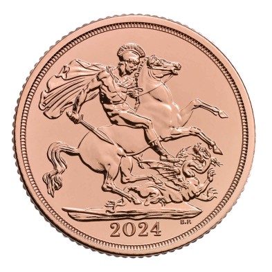 Moneda de Oro 1£ Libra-U.K.-Soberano-2024