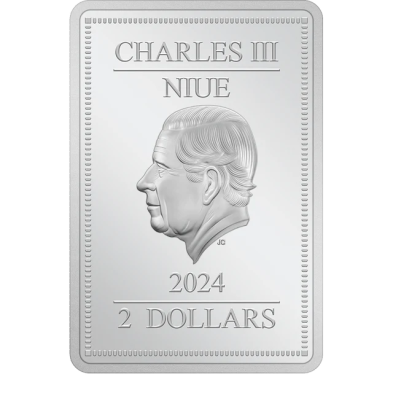 Moneda de Plata 2$ Dollar-Niue-1 Oz.-Harry Potter™-Patronus-2024