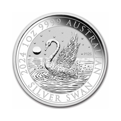 Moneda de plata 1$ Dollar-Australia-Swan (Cisne)-1oz-2024