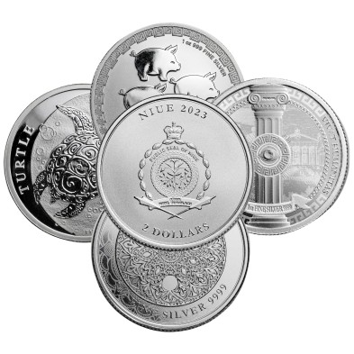 Moneda de Plata 1oz-Niue-Varias Ediciones