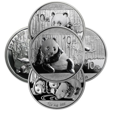 Moneda de Plata Panda 1oz China-Varias Ediciones