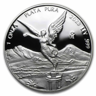 Moneda de Plata-1 oz.-México-Libertad-Proof-2023