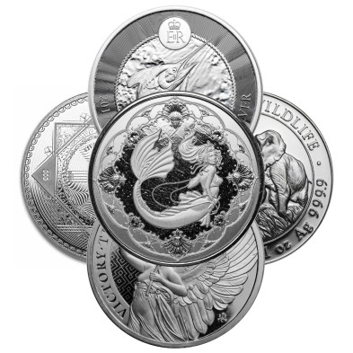 Moneda de Plata 1 Oz-Varios Países-Varias Ediciones