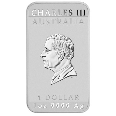 Moneda de Plata 1$ Dollar-Australia-1 oz.-Dragón (rectangular)-2024