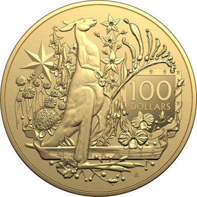 Moneda de Oro 100$ Dollar-Australia-1 oz.-Coat of Arms (RAM)-2021