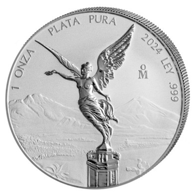 Moneda de Plata-1 oz.-México-Libertad-Reverse Proof-2024