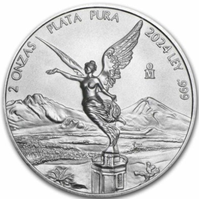 Moneda de Plata- 2 oz. México - Libertad-2024