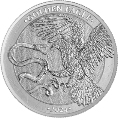 Moneda de Plata 5€ Euros-Malta-1 Oz.-Golden Eagle-2024