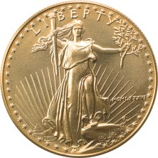 Moneda de Oro 50$ Dollar-USA-1 oz.-American Eagle-1986 (primera edición)