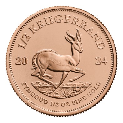 Moneda de Oro Krugerrand-1/2 oz.-Sudáfrica-2024