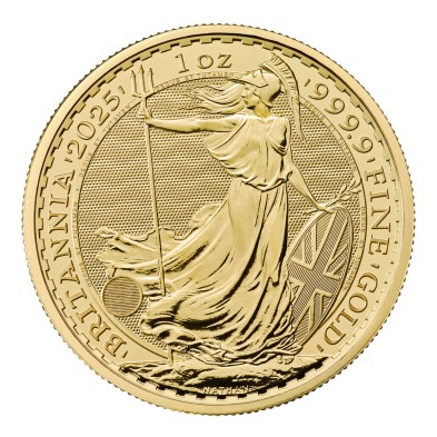 Moneda de Oro 100£ Libras-U.K.-1 oz.-Britannia-2025