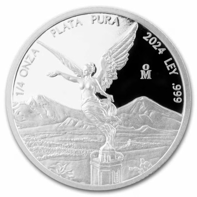 Moneda de Plata-1/4 oz.-México-Libertad-Proof-2024