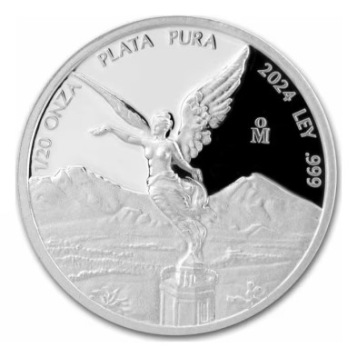 Moneda de Plata-1/20 oz.-México-Libertad-Proof-2024