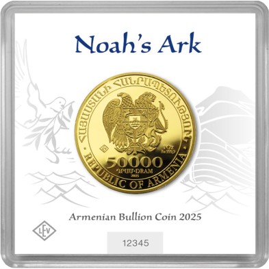 Moneda de Oro 50000֏ Dram-Armenia-1 oz.-Arca De Noe-2025