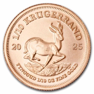 Moneda de Oro Krugerrand-1/10 oz.-Sudáfrica-2025